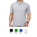 Unisex Plain Polo with Collar T Shirt 220 GSM