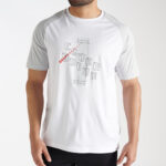 Decathlon Men Cricket T-Shirt Quick  Dry CT 500 WHITE
