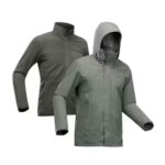 Decathlon Mens Travel Trekking 3-in-1 waterproof jacket - Travel 100