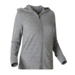 Decathlon Womens Cotton gym jacket hoodie 100