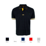 Black Stallion polo T-Shirt with double tipping
